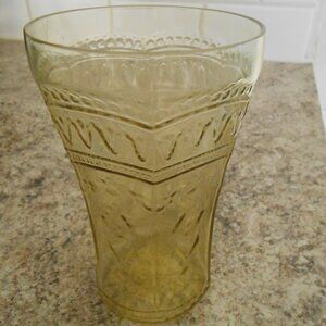 Depression Glass Amber Patrician Pattern Tumbler By Federal Glass Co. 1933-1937